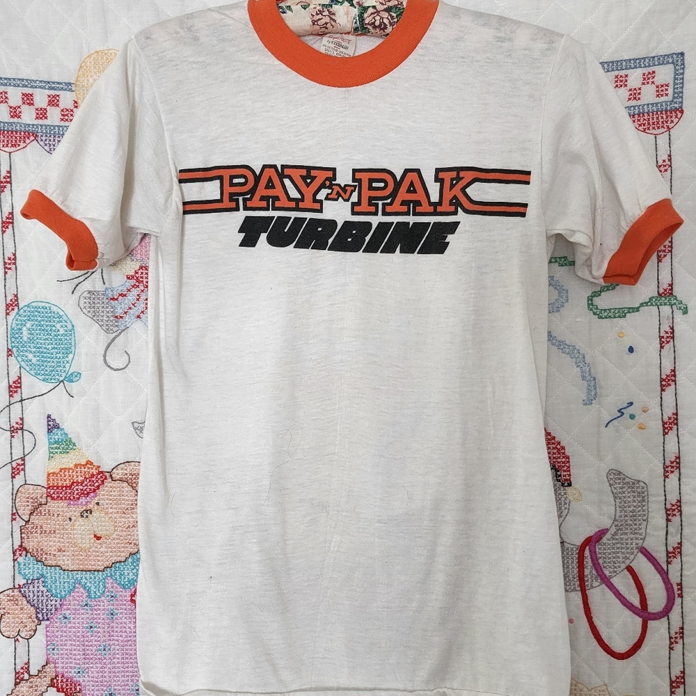Vintage 70s Single Stitch Ringer Tee